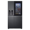 LG Electronics GSXV90MCDE Side-by-Side mit InstaView Door-in-Door | Craft Ice | Eis-, Crushed Ice- und Wasserspender | 635 Liter Kapazität | Festwasseranschluss | Schwarz - 1