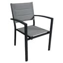 MOMMA HOME Set Mesa Extensible y 4 sillas terraza, Conjunto Muebles Jardín Exterior 5 Piezas, Estructura de Aluminio, Mesa y Sillas Terraza Impermeables, Resistentes a Exterior (Gris Antracita) - 6