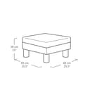 Keter Elements 7 Seater 100% recycled Outdoor Garden Furniture Modular Lounge Set - Graphite with Grey Cushions Fade Free | All Weather Resistant | Easy Clean | Zero Maintenance - 12