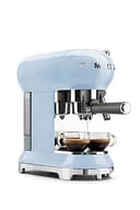 Smeg, ECF01PBEU Manual Espresso -Maschine, Cappuccino -System, Thermoblock, große Tassengehäuse und Doppelkaffeefunktion, 1 l Wassertank, kompakte Abmessungen, 1350W, Pastellblau - 7