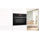 Bosch CBG7341B1 - Forno compatto da incasso, serie 8, 60 x 45 cm, prodotto in Germania, nero, antimacchia e autopulente, Air Fry, programmi automatici, touch screen colorato con anello di comando - 4