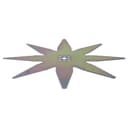 vhbw Ersatz-Messer kompatibel mit Zuccetti Ambrogio L85 Elite, L400, L250, L210, L200 Rasenmäher - Ersatzklinge Silber, Edelstahl (rostfrei) - 2