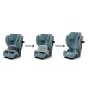 CYBEX Gold Pallas G3 i-Size Plus Child Seat, 76–150 cm, from Approx. 15 Months to Around 12 Years (Approx. 9–50 kg), Stormy Blue - 5
