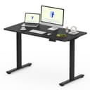 FLEXISPOT FQ Pro Escritorio Elevable Eléctrico 120x60cm, Mesa Elevable con Tablero Entero, Retroceso Ante Obstáculos, 4 Función de Memoria, Standing Desk para Oficina & Hogar y Teletrabajo, Negro - 1