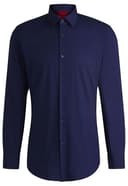 HUGO C- Jenno Camicia, Dark Blue407, 42 Uomo - 1
