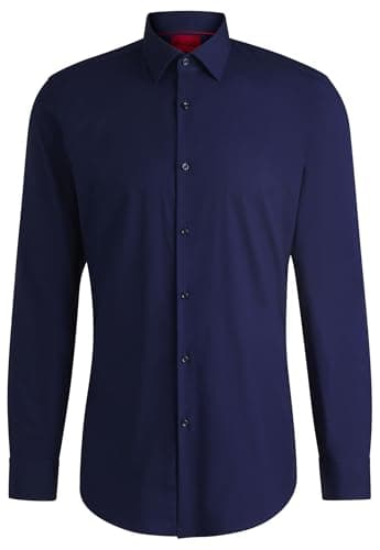 HUGO C- Jenno Camicia, Dark Blue407, 42 Uomo