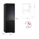 LG GBG5160CEV - Frigorífico Combi Instaview Door Cooling+, 1.86m, Clasificación C, Capacidad 352L, Acero Negro Grafito - 3