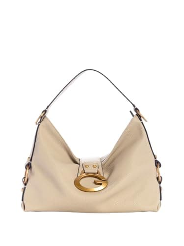 GUESS Schultertasche Camden Shoulder Bag Bone creme