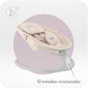 Mecedora MoMi KENANI SAND para niños de hasta 9 kg, con pantalla LED, mando a distancia, Bluetooth, arnés de 5 puntos, barra y juguetes, alimentada por pilas y/o electricidad - 5