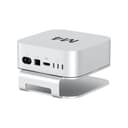 Akkyajaure Mac mini M4 Dock-Ständer, Aluminium-Desktop-Ständerhalterung für den neuen Mac mini M4 und M4 Pro, verbesserte Kühlung, einfacher Zugriff auf den Netzschalter und Schreibtischorganisation - 5