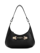 GUESS Mimina Top Zip Shoulder Bag, Borsa a Tracolla Donna, Nero, Taglia Unica - 1