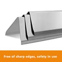 GFTIME 38.9CM 7635 Placa de Calor Piezas de Repuesto para Weber Spirit 200 II, Spirit 200, Spirit 200 E210 S210 E220 S220 (con pomo Delantero) Acero Inoxidable Difusor para Parrilla Barbacoa - 7