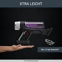Rowenta X-Force Flex 9.60 Allergy kabelloser Akku-Stabstaubsauger, 100 Air Watt, herausnehmbarer Akku, bis zu 45 Min. Laufzeit, kompakt, Flex-Gelenk, LED-Düse, Lila-Schwarz, RH2038 - 6