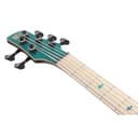 Ibanez SR1425B Premium Caribbean Green Low Gloss 5-String Electric Bass Guitar with Gig Bag - 4