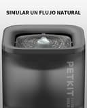 PETKIT CYBERTAIL Fuente de Agua para Gatos, con Bomba de Agua inalámbrica, Menos de 25 dB, Filtro 3.0, con Luces LED, Capacidad de 1,8 l, para Gatos, Perros y Otras Mascotas, Gris - 5