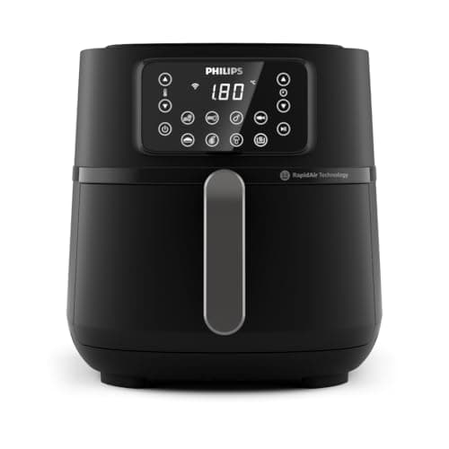 Philips Airfryer 5000 Series Heißluftfritteuse XXL, 7,2L (1,4Kg), 16-in-1 Airfryer, Wifi Verbunden, 90% Weniger Fett Mit Rapid Air Technologie, Rezepte-App (HD9285/90)