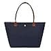 Womens Nylon Shoulder Bag Top Handle Foldable Weekend Handbag, blue, XL - 1