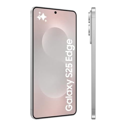 Samsung Galaxy S25 Edge AI Smartphone, Galaxy AI, Android Smartphone, 12GB Memory, 256GB Storage, 200 MP Camera, Long Battery Life, Titanium Silver, 3 Year Samsung Extended Warranty (UK Version)