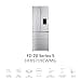Haier French Door HFR5719EWMG - Frigorifero congelatore, senza gelo, facile accesso, per risparmiare fino al 30% di energia/70 cm di larghezza/dispenser per acqua MyZonePlus/effetto acciaio INOX - 3