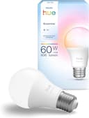 Philips Hue Bundle – 2x White & Color Ambiance 806 lm A60 E27 LED Smart Lampen + Hue Bridge Pro | Smarte Beleuchtung, WLAN-Steuerung, Kompatibel mit Alexa & Google Home - 2