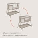 lionelo LUNA lettino portatile con materasso, co-sleeping, da neonato a 9kg, altezza e inclinazione regolabili, 4 ruote con blocco, fissaggio al letto dei genitori, arioso lettino da affiancare - 6