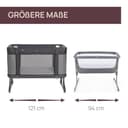 Chicco Next2Me Forever, 3-in-1-Babybett für Neugeborene, Bistellbett, das zu einem Montessori-Bett wird, bis 4 Jahre (22 kg), verstellbare Höhe, gute Luftzirkulation, 4 Räder, inklusive Matratze - 8