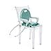 Chicco Pocket Snack Alzador de Silla para Niños para Comer, Apto de 6 Meses hasta 3 Años (15 kg), Trona de Viaje Portátil y Ajustable para Bebés, Compacta y con Bandeja Desmontable - Verde (Sage) - 5