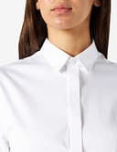 Armani Exchange Mens Slim Fit, Short Sleeve, Hidden Button Closure Shirt, Black, Large - 3