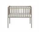 Baby Happy Bliss Lettino co-sleeping 80x40 cm CHARLIE – In legno massello di faggio – Con materasso e cinghia di fissaggio (Tortora) - 5