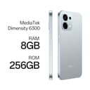 OPPO A6 Pro 5G - Smartphone sbloccato con IA, 8 GB RAM+256 GB, Batteria 6500 mAh, Ricarica Rapida 80 W, Display AMOLED 120 Hz, IP69, Fotocamera 50 MP AI, Dual SIM, Versione spagnola - Titanio - 6