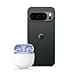 Google Pixel 10 Pro - Smartphone Android sbloccato con Gemini, sistema a tripla fotocamera posteriore, autonomia di oltre 24 ore e display Super Actua da 6,3" - Nero ossidiana, 1TB + Buds A - 1