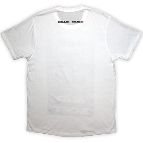 Billie Eilish Unisex T-Shirt: Hit Me Hard and Soft Falling (Weiß) (Back Print) S