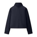 Generisch Wollmantel Damen Winter Mit Knöpfen Wintermantel Damen Kurz Warm Übergangsjacke Elegant Stehkragen Winterjacke Dicke Wolljacke Frauen Kurzmantel Wolle Trenchcoat Einfarbig Damenmantel - 4