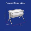 Chicco Next2Me Armonia Bedside Crib, Birth - 6m, Co-sleeping Crib with Motion Sensor Night Light, Adjustable Height, Storage Pockets and Mattress, 07087142610930 - 7