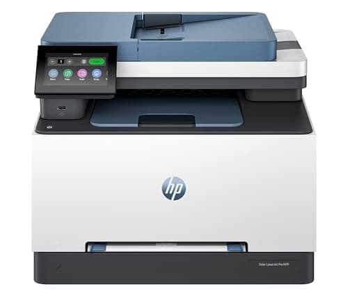 HP Color LaserJet Pro 3302fdw 499Q8F, Stampante Multifunzione A4, Stampa Fronte e Retro Automatico, 25 ppm B/N e a Colori, USB, Wi-Fi, Ethernet, Fax, Copia, Scansiona, ADF da 50 Fogli, Smart, Blu