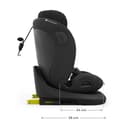 Kinderkraft I-GROW 2 PRO Seggiolino auto 0-36 kg, I-SIZE 40-150 cm, Seggiolino 360 girevole, con Isofix Base, Reclinabile Posizione sdraiata, Poggiatesta regolabile, Gruppo 0 1 2 3, Nero - 13
