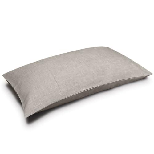 Cuore di lino - Kissenbezug aus reinem Leinen, 100 % Made in Italy Ajour Natural 50 x 80 cm