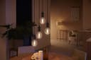 Philips Hue White Ambiance Filament Single Smart LED Globe [E27 Edison Screw] - 550 Lumens. Works with Alexa, Google Assistant and Apple Homekit - 3