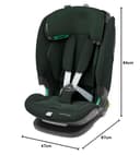 Maxi-Cosi Titan Pro² i-Size Kindersitz, 76-150 cm, 15 Monate-12 Jahre, G-CELL-Seitenaufprallschutz, ClimaFlow, 4 Liegepositionen, Authentic Green - 7