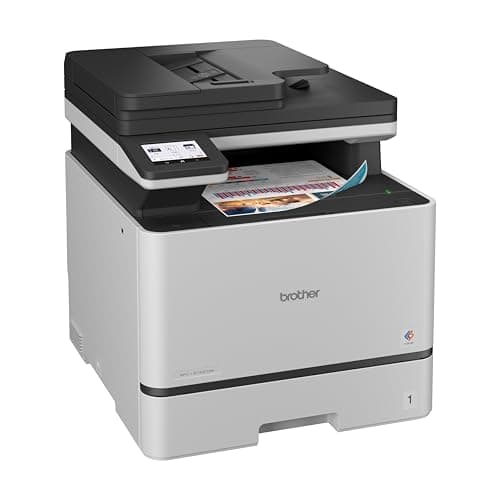 Brother MFCL8730CDW | Multifunzione Laser a Colori | 31 ppm| Stampa, Copia e Scan Fronte/Retro | Touchscreen da 8.8 cm| WiFi, LAN, USB e NFC | Inbox toner da 3.000 pag (Nero) e 1.800 pag (colori CMY)