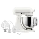KitchenAid Batidora amasadora - Artisan - Robot de Cocina con Cabezal Inclinable - Amasadora con 3 Accesorios -Batidora de repostería con Bol de Acero Inoxidable - 4,8 L - Blanco porcelana - 4