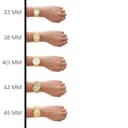 Michael Kors Damen Quartz Armbanduhr, 39.00mm GehäusegröÃŸe mit champagnerfarben analog Zifferblatt und Gold Metallarmband Armband MK3191 - 6