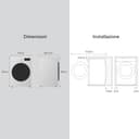 LG AI DD F4R709TAIDD Lavatrice Classe A -10%, Carica Frontale Serie R7, Lavatrice 9kg, 1400 giri, AI Wash, TurboWash 360, Lavaggio a Vapore, Wi-Fi, Motore Direct Drive, Libera Installazione, Bianca - 4