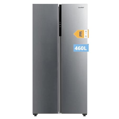 COMFEE ' RCS609IX2 American Fridge-Freezer 460 L(271+189)/No Frost/Compressor Inverter/177 cm height/Cooling/189 L Freezing/Double Control/SuperCool, Inox [Energy Class E]