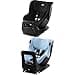 Bundle of Britax Römer DUALFIX 2 Z-LINE Child Seat 360° Rotatable for Children from 61-105 cm (i-Size), 3 Months to 4 Years, Space Black + Summer Cover DUALFIX 2 Z-LINE, Blue - 1