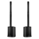 Vonyx VX822 – Pack de 2 Altavoces Columna Activos 1800W con woofer 12" Bluetooth 5.0 DSP emparejamiento estéreo entradas Micro USB XLR RCA diseño portátil Eventos DJ PA Streaming - 1