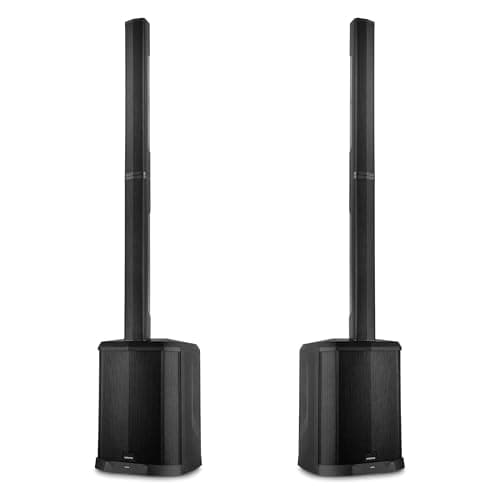 Vonyx VX822 – Pack de 2 Altavoces Columna Activos 1800W con woofer 12" Bluetooth 5.0 DSP emparejamiento estéreo entradas Micro USB XLR RCA diseño portátil Eventos DJ PA Streaming