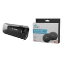 Cardo PACKTALK Edge Sistema di Comunicazione Bluetooth per Moto Citofono con Cuffia & SPAU0010 Audio Set da 45 mm per Motociclette, Compatibile con La Maggior Parte dei Communicator da Casco, Nero - 1