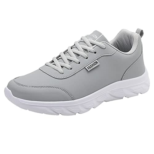 Generisch Sneaker e scarpe sportive per uomo, traspiranti, da corsa, da uomo, da jogging, per il tempo libero, da corsa, da ginnastica e da allenamento, comode, grigio., 44 EU