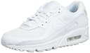Nike Women's Air Max 90 Shoe Running, White/White-White-Wolf Grey, 10 UK ,CQ2560-100 - 1
